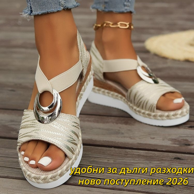 💥Лятна мега разпродажба💥 👡【Размери 36-43】Дамски ежедневни сандали, удобни за дълги разходки, ново поступление 2026