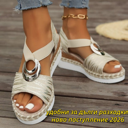 💥Лятна мега разпродажба💥 👡【Размери 36-43】Дамски ежедневни сандали, удобни за дълги разходки, ново поступление 2026