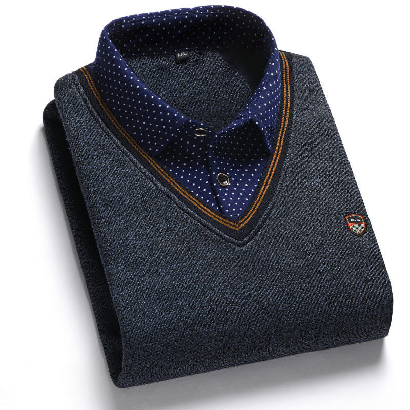 👔40%OFF--Krajnja ponuda za kraj godine[M-4XL] Muška pletena svilena košulja