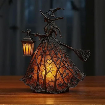 🧙‍♀️ 【50% popusta】Jedinstvena dekorativna stolna lampa u obliku vještice za Noć vještica