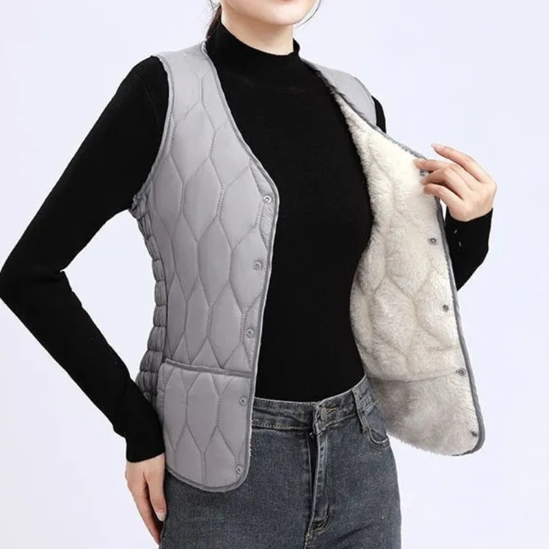 💟🔥40%OFF🔥Nowa, lekka, ciepła kamizelka bez rękawów na jesień i zimę