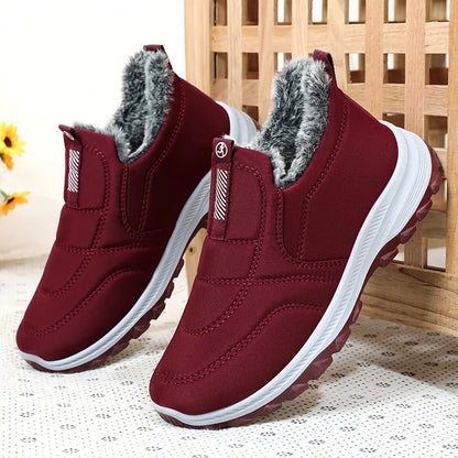 🔥🎉【50% de descuento】Zapatos de invierno para mujer, impermeables y cálidos con forro afelpado