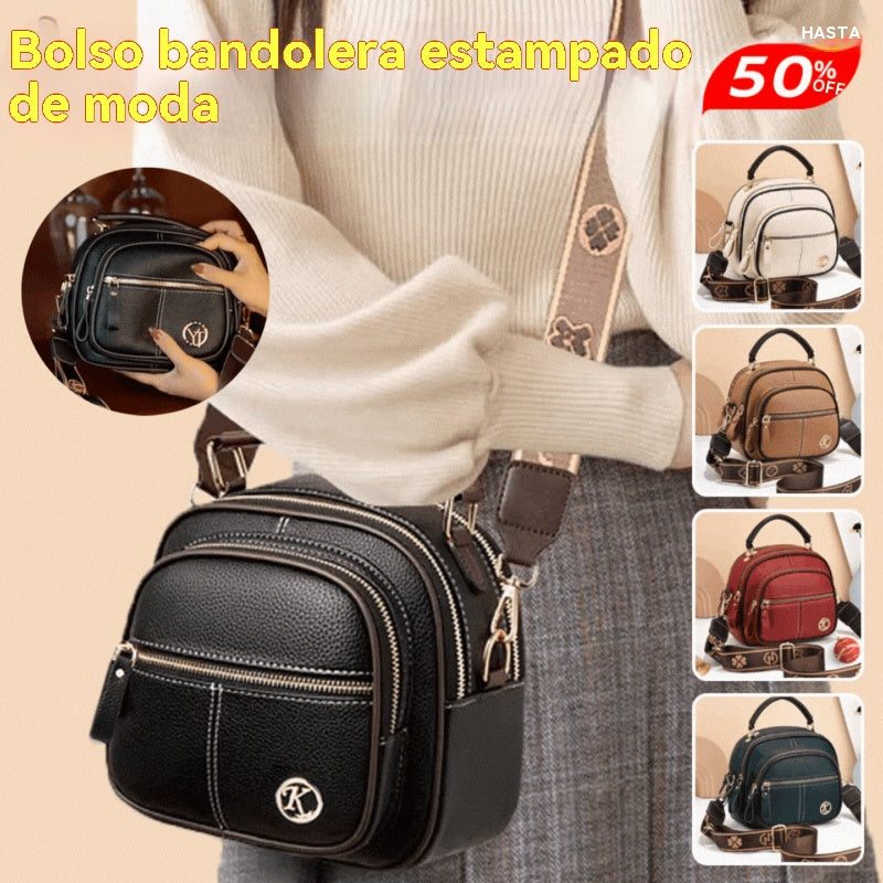 👜【Oferta por tiempo limitado – mitad de precio】Nuevo bolso bandolera femenino con estampado de moda, gran capacidad y fácil de llevar