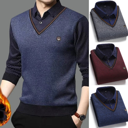 👔40%OFF--Krajnja ponuda za kraj godine[M-4XL] Muška pletena svilena košulja