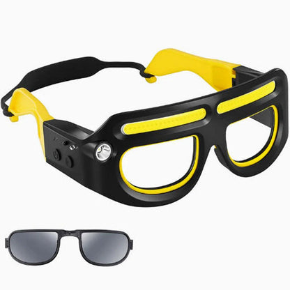 👓💡 Nabíjateľná LED čelovka s okuliarmi