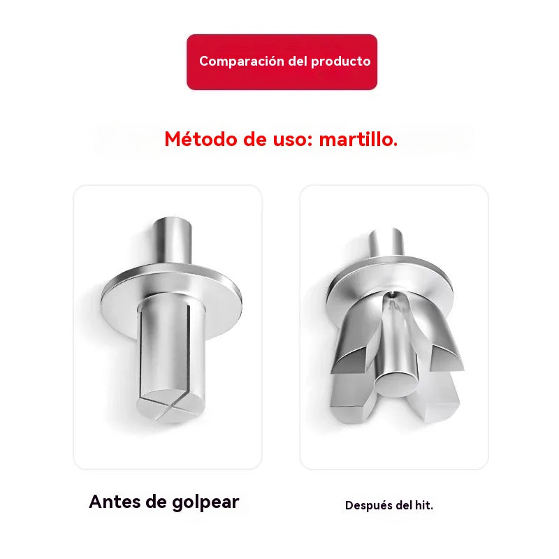 【30%OFF】【100 piezas】🔧 Remaches de aluminio con expansión de martillo: ¡fijación rápida y segura sin esfuerzo!🔩