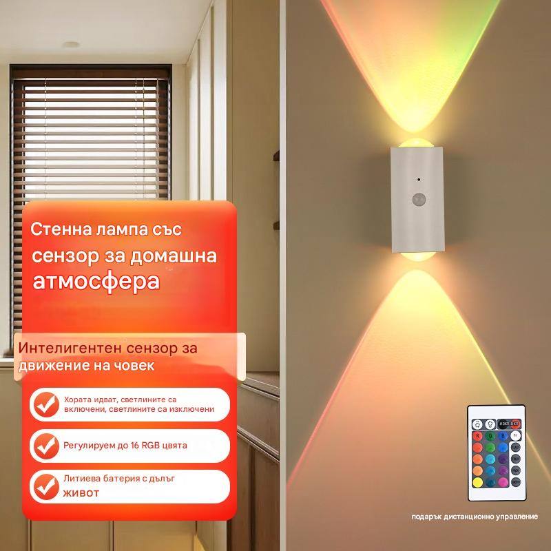 💡 Inteligentna lampka nocna z czujnikiem ruchu i magnetyczną podstawą – samoprzylepna ładowalna lampka do szafy, z podwójnym czujnikiem typu „kocie oko” 🐱✨