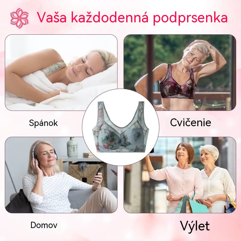 💥【3 balenie】Vysoko kvalitná push-up podprsenka, chladivá a pohodlná ľadová hodvábna podprsenka