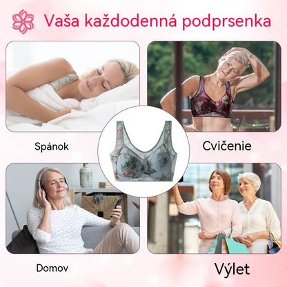 💥【3 balenie】Vysoko kvalitná push-up podprsenka, chladivá a pohodlná ľadová hodvábna podprsenka