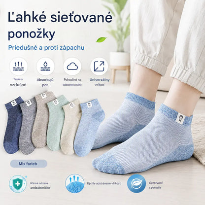 10 párov za 22 eur🔥⚡🧦Pánske priedušné antibakteriálne a zápachu odolné ponožky