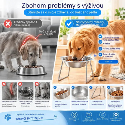 🎃 Halloweensky špeciál: Polovičná cena! 🥣 Ergonomická miska na kŕmenie (sklon 15°)