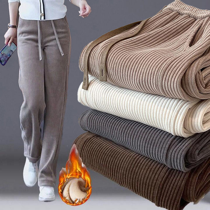 🔥【Kup jeden, drugi otrzymasz gratis】 👖Nowe luźne aksamitne spodnie z szerokimi nogawkami, bardzo wygodne w noszeniu.
