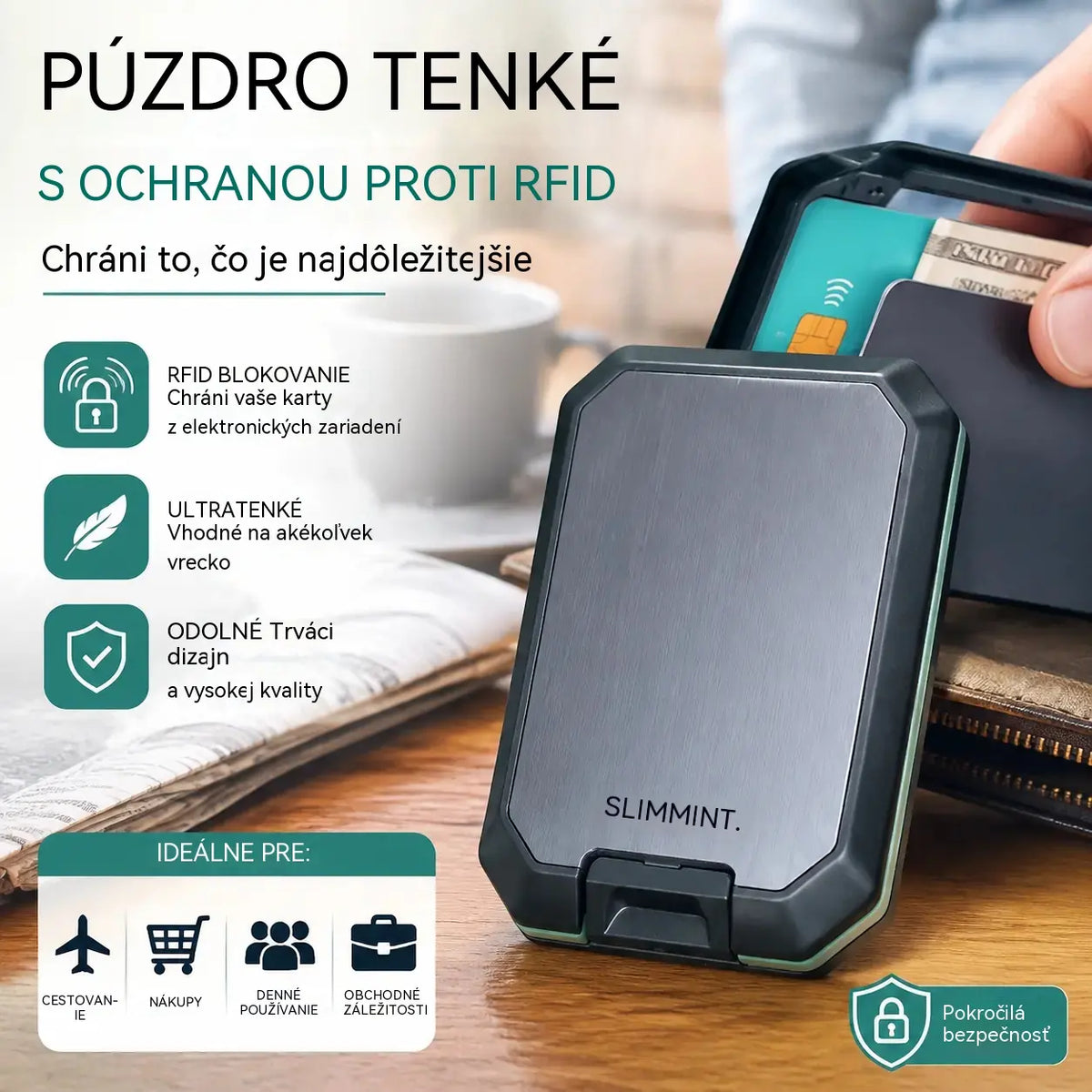 🔥Inteligentná peňaženka s RFID ochranou proti krádeži: Štýlová, ľahká a bezpečná, úhľadne uchováva vaše karty a hotovosť.