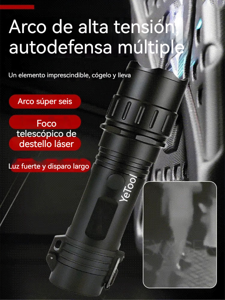 🎁🎁Linterna de autodefensa de arco 2 en 1