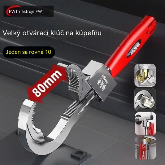 🔧 Nastaviteľný multifunkčný kľúč na batérie – ľahký a protišmykový!
