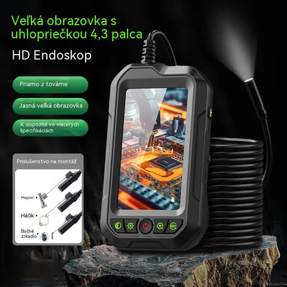 🔍 Časovo obmedzená ponuka: Zľava 50 %! ✨ Prenosná HD 1080p endoskopická kamera so 4,3-palcovým displejom – vodotesná (IP67), precízna kontrola, batéria s dlhou výdržou ✨