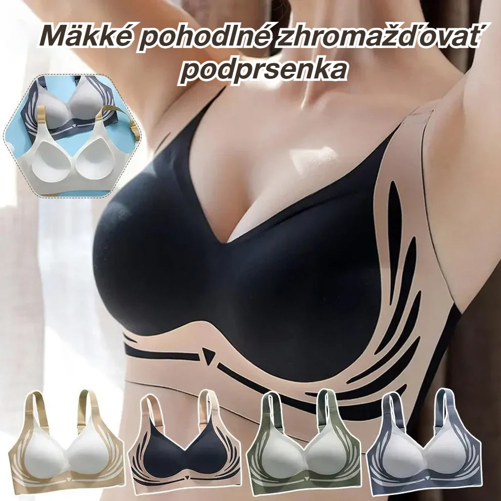 😍【Kúpte 2 a získajte 1 zadarmo】Nová dámska pohodlná podprsenka bez kostíc ❤️【40-85 kg】