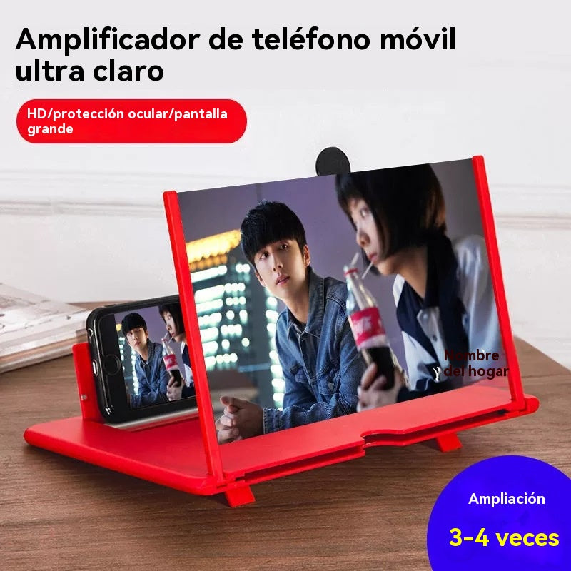 🔥Último día 49% de descuento - Lupa de pantalla móvil última versión✨ (más clara, protección ocular contra la luz azul, visualización 3D, adecuada para todas las edades)