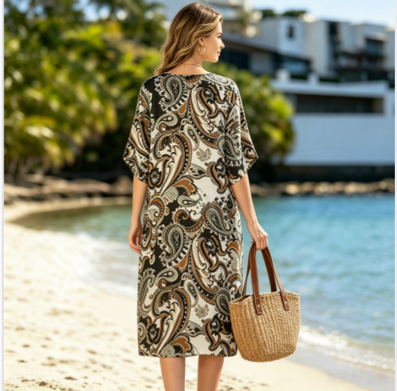【S-5XL】Nuevo vestido estampado para mujer de tallas grandes 2026
