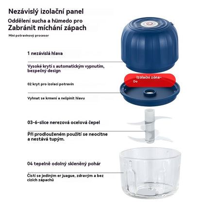 💥 POSLEDNÍ DEN AKCE – 50 % SLEVA ⏰ PRODÁNO VÍCE NEŽ 50 000 KUSŮ! 🧄 Elektrický lis na česnek, mini přenosný sekáček na zeleninu