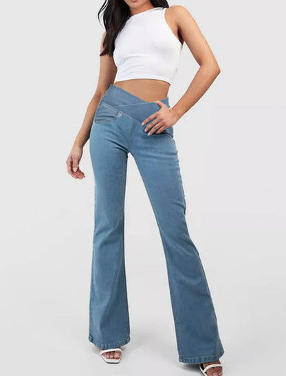 👖✨【Descuento del 50 % por tiempo limitado】¡Súper tendencia! Vaqueros de cintura alta que estilizan y realzan los glúteos 💖