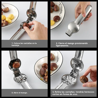 🌰【Compre 1 y obtenga 1 gratis】Pelador de castañas para el hogar, fácil de usar y no daña las manos