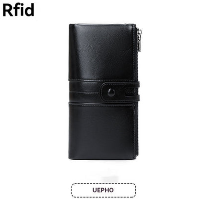💖👜【Oferta por tiempo limitado -50%】Cartera multifuncional de piel genuina para mujer, top ventas 2025