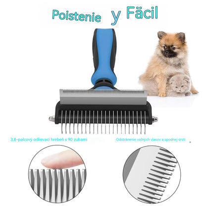 🐾 Profesionálna kefa na odstraňovanie chlpov domácich zvierat, vhodná pre psy a mačky: Jemná, no účinná, udrží vašu domácnosť bez chlpov! ✨💖