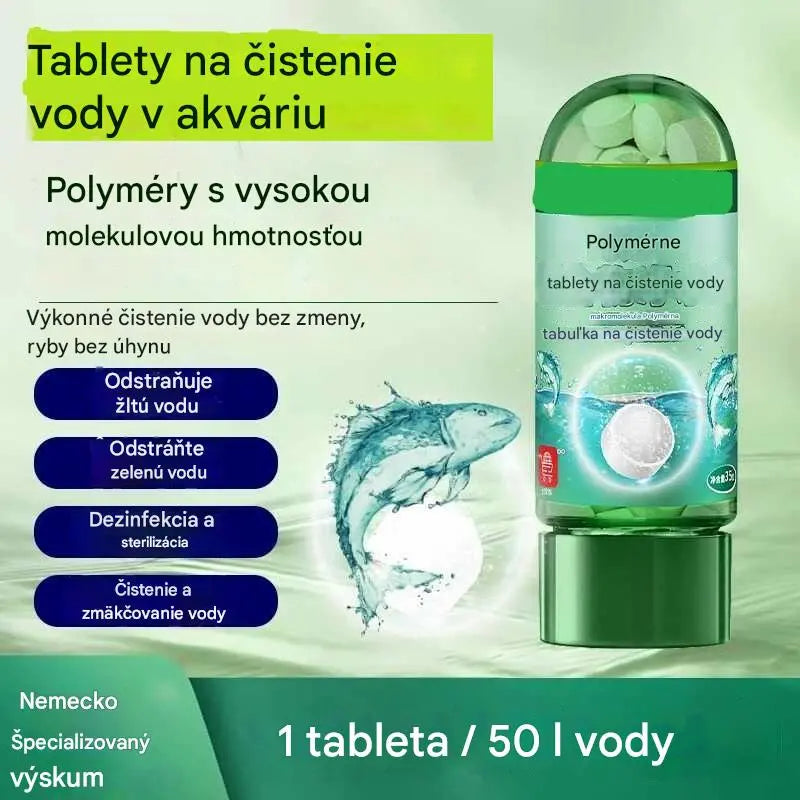 【Kúpte 1 a získajte 1 zadarmo】💦🐟Tablety na čistenie polymérov｜Rýchlo odstraňujú chlór a stabilizujú vodu｜Výmena vody v akváriu bez usadzovania【2 fľaše (300 kapsúl) 】