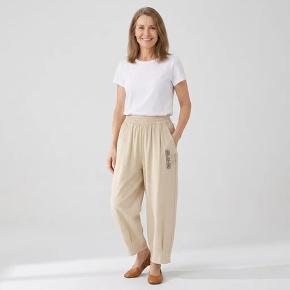 【M–4XL】 👖 Lagane i prozračne ljetne pamučno-lanene hlače – moderne ležerne hlače do gležnja