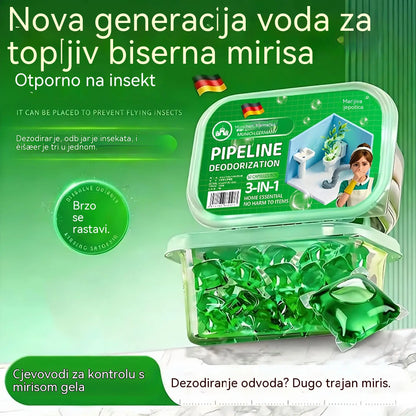 3 pakiranja (150 tableta) 🔥🎉1 komad / 0.17 eura🎉. Bio-enzimske kapsule za uklanjanje neugodnih mirisa iz odvoda.