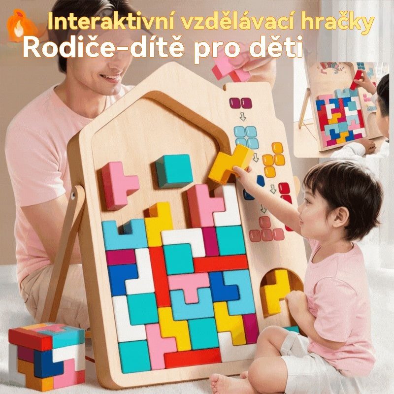 👶🌈🧩Kupte 1 a získejte 1 zdarma🔥Tetris puzzle kostky, vzdělávací hračky pro trénink dětského mozku, osvícené myšlení