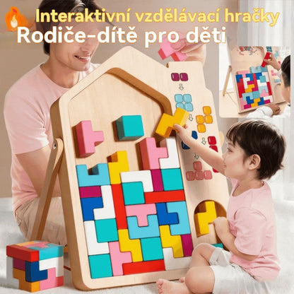 👶🌈🧩Kupte 1 a získejte 1 zdarma🔥Tetris puzzle kostky, vzdělávací hračky pro trénink dětského mozku, osvícené myšlení