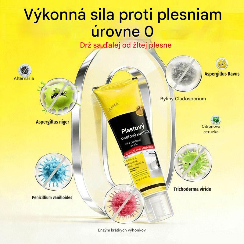 🛁 Vodotesný biely keramický tmel proti plesniam, maltová výplň do plastových a oceľových spojov, používaný na utesnenie okrajov kuchynských, kúpeľňových a toaletných drezov.