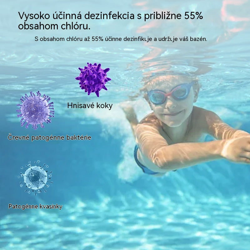 🔥【Kúpte 1, dostanete 1 zadarmo】🏊‍♀️💧Tablety na čistenie bazénov pre čistú a priehľadnú vodu.