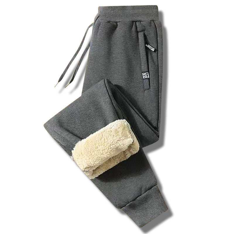 👖 【50% taniej przez ograniczony czas】Nowe zimowe męskie spodnie sportowe 2025 z grubym ociepleniem z futerka owczego