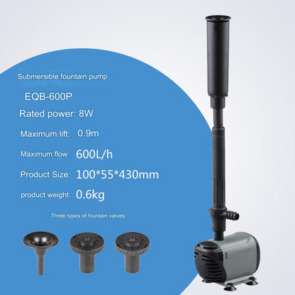 ⛲️ 【50% de descuento】Nueva fuente con bomba sumergible, ideal para jardines, estanques y fuentes (apta para profundidades de agua inferiores a 40 cm).