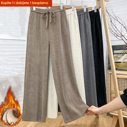 🔥 【50% popusta】Nove ženske baršunaste ležerne široke hlače
