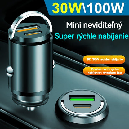 🔥Kúp 1 a získaj 1 zadarmo🔥🚗 Kovový ťahací krúžok, ultra rýchla autonabíjačka 🔋