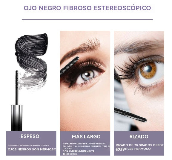 Máscara de pestañas 3D resistente al agua, negra y marrón (Compra 2 y llévate 2 gratis)