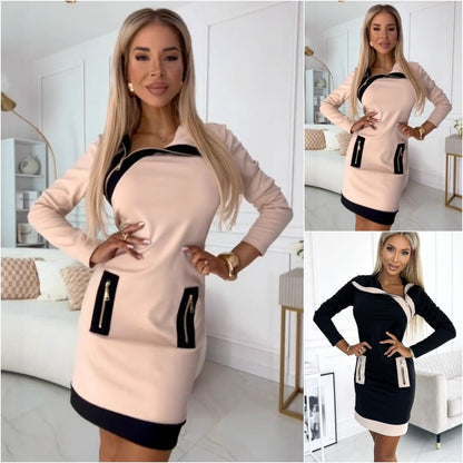 🔥49%OFF【S-3XL】2025 horúce nové denimové farebné blokové mikiny s kapucňou
