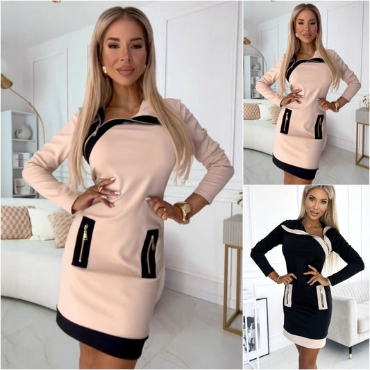 🔥49%OFF【S-3XL】2025 horúce nové denimové farebné blokové mikiny s kapucňou