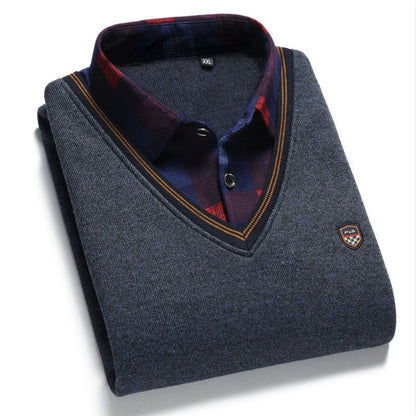👔40%OFF--Krajnja ponuda za kraj godine[M-4XL] Muška pletena svilena košulja