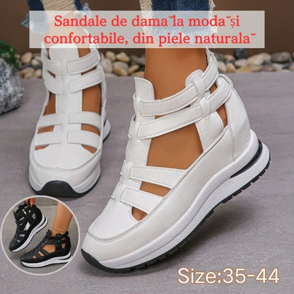 🌸【35-44】2026 Sandalias de mujer modernas y cómodas, hechas de cuero genuino