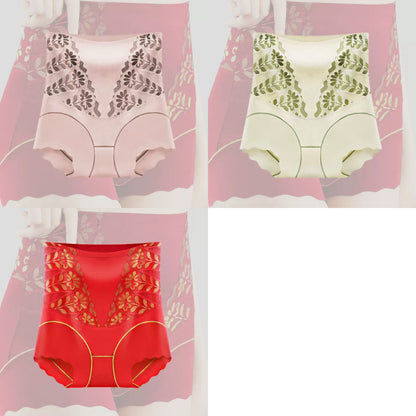 🌸【Set de 3】Pantaloni cu talie înaltă care controlează abdomenul 🩲 💖