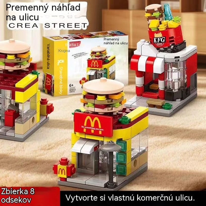 🏙️🧩【50% zľava po obmedzenú dobu】 Kompatibilné s LEGO mini city street scene stavebnými blokmi vzdelávacích stavebných hračiek