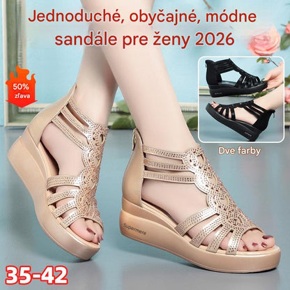 🔥👡【35-42】Nové módne jednofarebné dámske sandále 2026