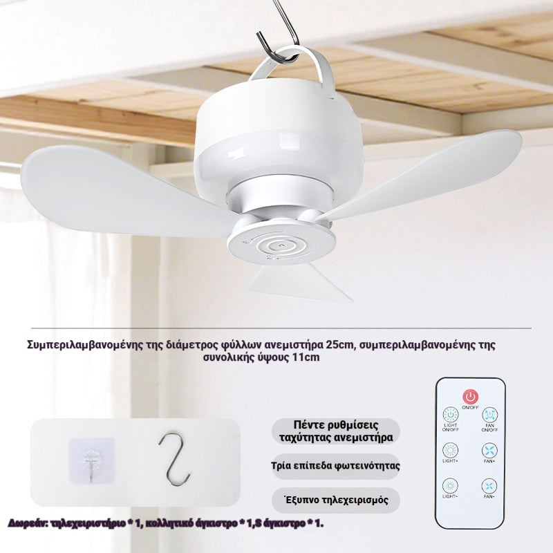 ⏰ Časovo obmedzená ponuka: Nabíjateľný stropný ventilátor s LED svetlom! 🌬️✨