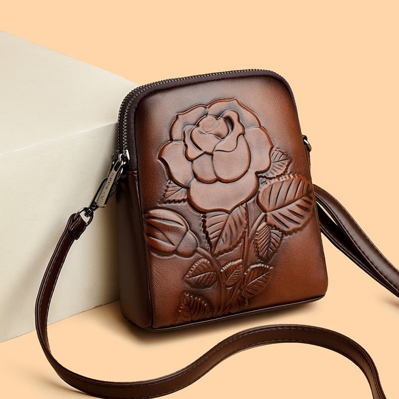 👜Nová dvouvrstvá měkká kožená crossbody/kabelka přes rameno