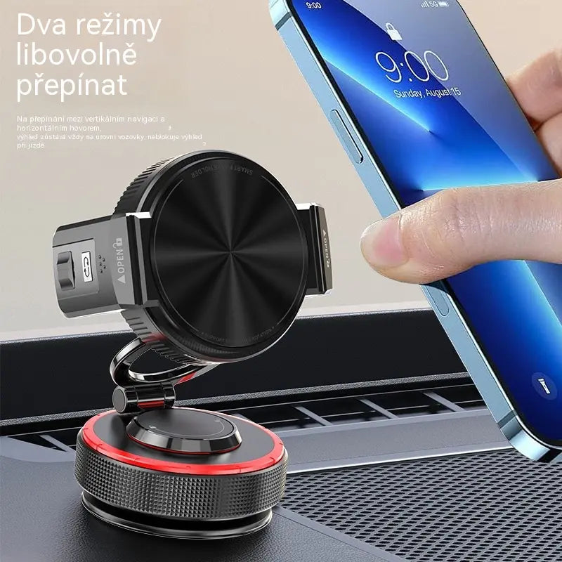 📱 Zľava 50 %! Držiak telefónu do auta s prísavkou a magnetickou silou 20 N, teleskopickým ramenom a otočením o 360 °. Stabilné a skladacie! ✨🚗
